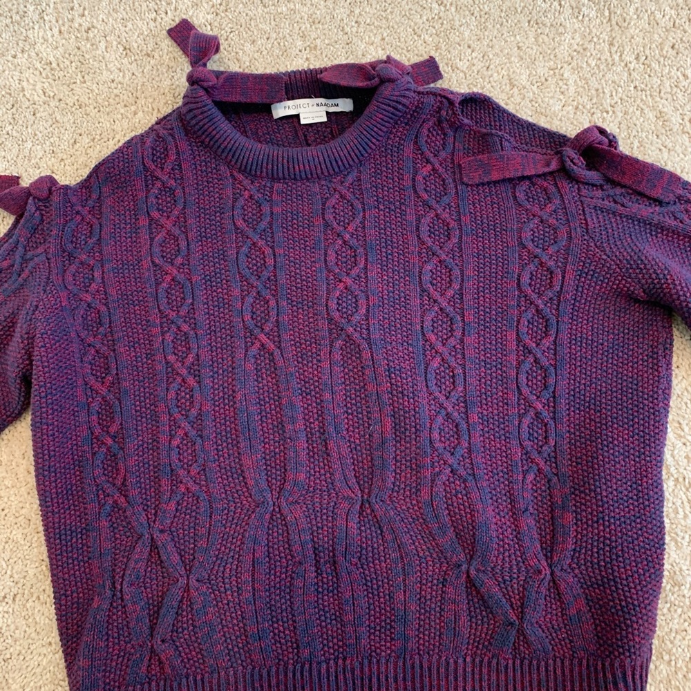 Sweater With Knots On Sleeve